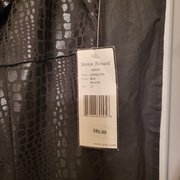 Jessica Howard size 12 black cocktail dress - Picture 2 of 4